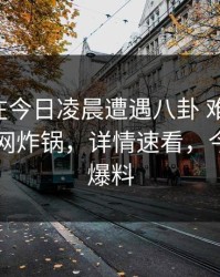 当事人在今日凌晨遭遇八卦 难以抗拒，91网全网炸锅，详情速看，今日八卦爆料
