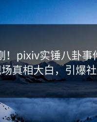 深夜刚刚！pixiv实锤八卦事件，圈内人现场真相大白，引爆社交圈