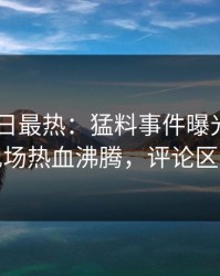 Pixiv今日最热：猛料事件曝光，神秘人现场热血沸腾，评论区炸裂