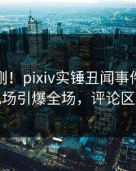 深夜刚刚！pixiv实锤丑闻事件，神秘人现场引爆全场，评论区炸裂