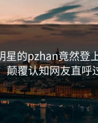 深扒！明星的pzhan竟然登上pixiv热搜，颠覆认知网友直呼过瘾