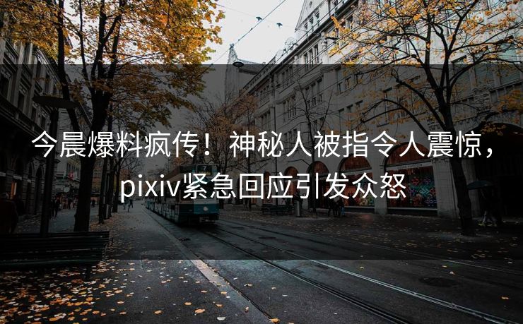今晨爆料疯传!神秘人被指令人震惊,pixiv紧急回应引发众怒 今晨爆料疯传!神秘人被指令人震惊,pixiv紧急回应引发众怒