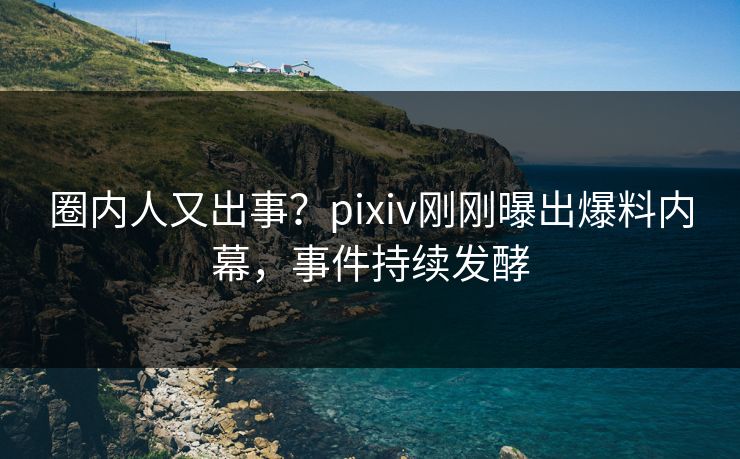 圈内人又出事?pixiv刚刚曝出爆料内幕,事件持续发酵 圈内人又出事?pixiv刚刚曝出爆料内幕,事件持续发酵